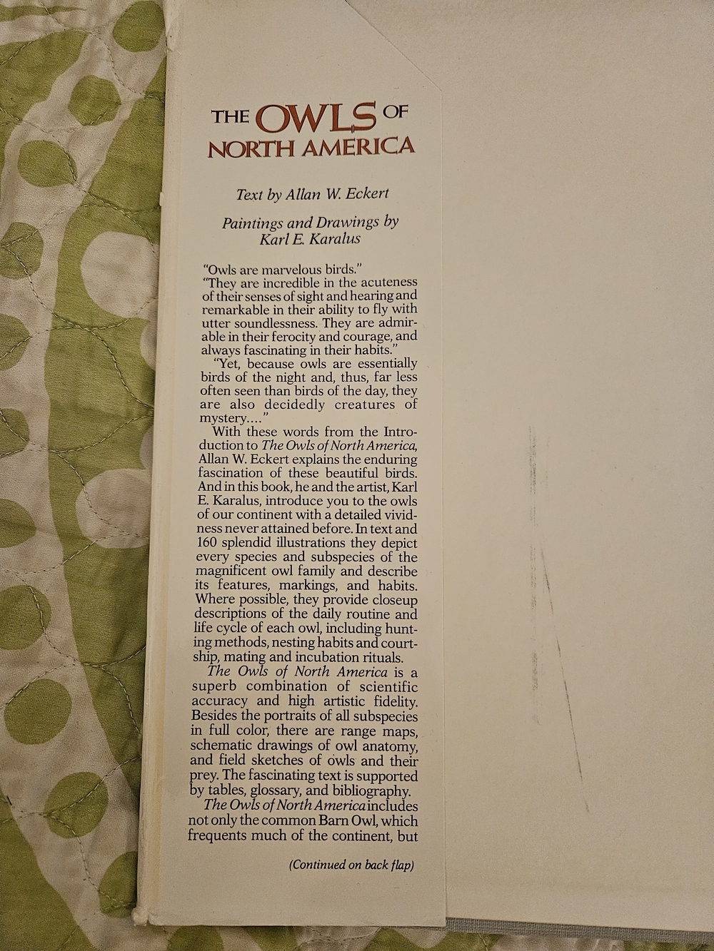 Vintage The Owls of North America Coffee Table Book — cream, brown, black - Picture 5 of 8